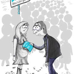 Sachbuchillustration „Spekulanten“ : Teure Mieten Abschaffen!