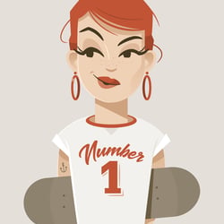 „Number One“ (Vector Portrait)