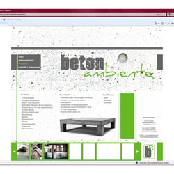 Webdesign-Vorschlag . Betonambiente