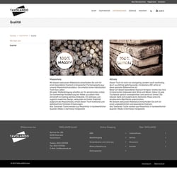 Angebundenes Wordpress CMS