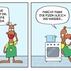 Pizza kochen
