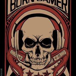 Born Gamer Skull – Shop Design – DemonDogs