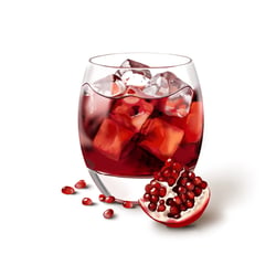 Granatapfel Drink – Digitale Getränkeillustration