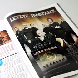 Anzeigengestaltung „Letzte Instanz“ (Drakkar)
