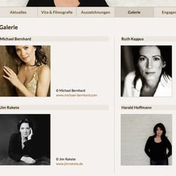 Galerie der Website – Iris Berben