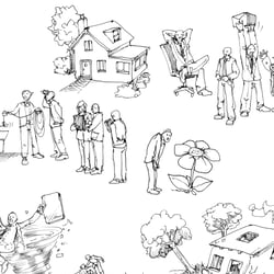 Scribbles / Sketches zum Bereich Business to Business (B2B)