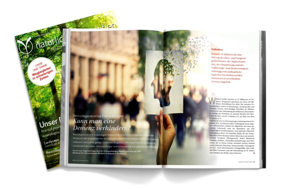 Gesundheitsmagazin „natürlich gesund leben“, Relaunch und regelmäßige Gestaltung