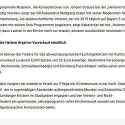 Kirchenmusik in Nürnberg