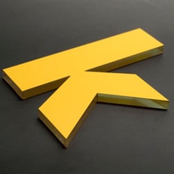 Alternativ- 3D-Schrift aus Acryl