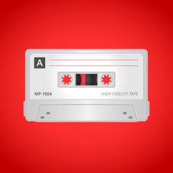 Illustration einer Audiokassette