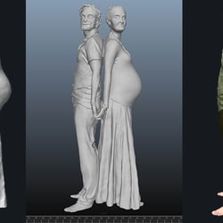 Prozess eines 3D Selfies aus kaputten Daten