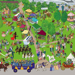 Der Pferdemarkt aus »Ludwigsburg wimmelt«ISBN: 978−3-8425−2138−4