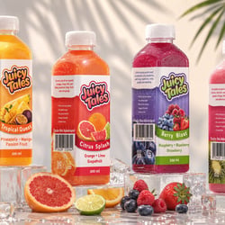 Juicy Tales – Juice Identity & Packaging Design