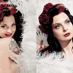 Burlesque Tänzerin Mae van Bourbon