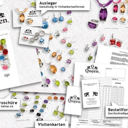 Werbematerial und Büromaterial für die SchmuckAgentur Albrecht 2006