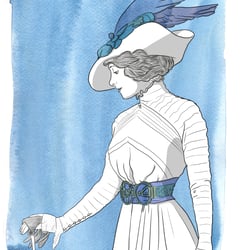 Dame mit Hut