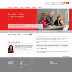 Gestaltung der Website Personalberatung Habedank