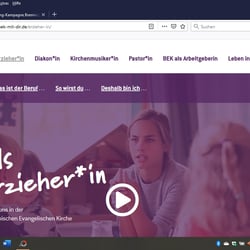 Online-Auftritt für Recruitig-Kampagne