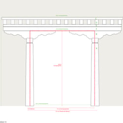 Bauzeichnung „Tor“ – Vorderansicht