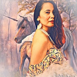 Micca with a horse