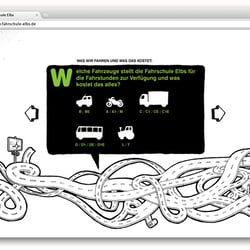 Fahrschule Elbs – Webseiten Illustration