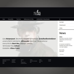 Webseite Landing Page