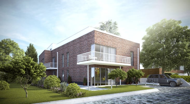 Mehrfamilienhaus 3D Visualisierung