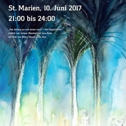 Plakat für Gemeinde St. Marien, Lübeck