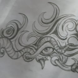 Biomechanik Bleistift-Zeichnung