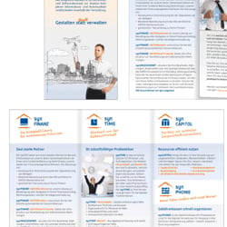 DinLang-Faltblatt Produktübersicht