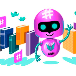 Key Visual mit Chatbot (Onlinebuchmesse)