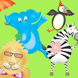 Vector based characters for children’s greetings cards