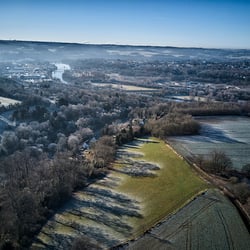 Blick ins Ruhrtal bei Essen.