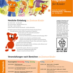 16seitiger Flyer für den Deutschen Evangelischen Kirchentag