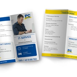 Faltflyer, Kunde: PC-Spezialist