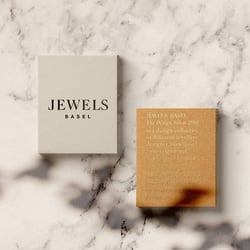 Printed cards for Jewels Basel