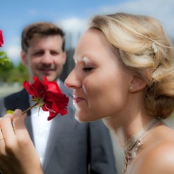 Hochzeit-Portrait Outdoor