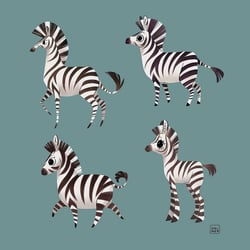 Zebra Character Design