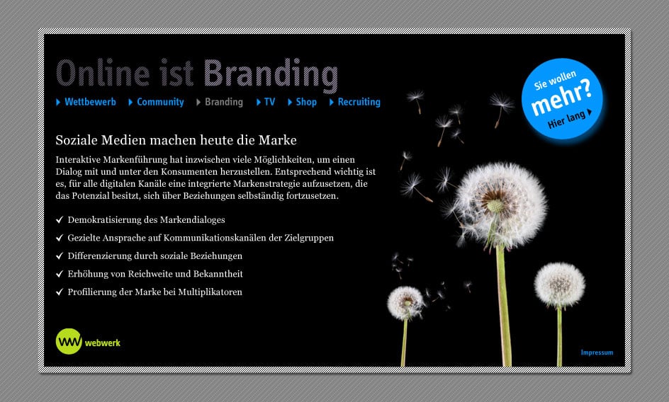 Microsite webwerk Berlin
