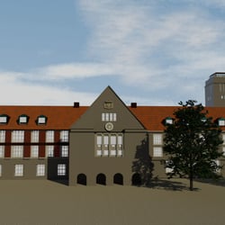 Rathaus Delmenhorst Niedersachsen, Rückseite