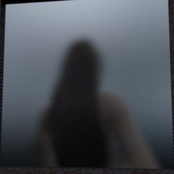 Woman behind the window
