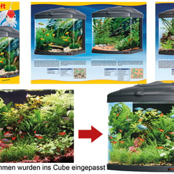 Prospekt Aquarien mit sera Biotop Cubes