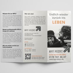 MPU Point – Flyer (Rückseite)