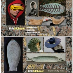 Flyer DINlang Holzbildhauer in Dresden _2013