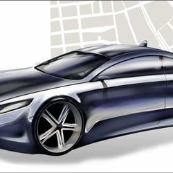 Audi Entwurfs Rendering basiert auf meine Handzeichnung von 2014