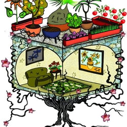 Grünzeug zu Hause bunt