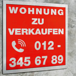 Immobilien-Verkaufsschild erstellen | Layout gestalten