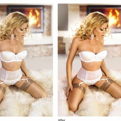 Before-after photo editing example