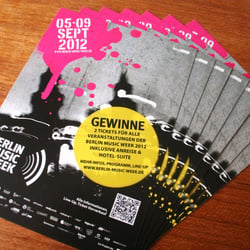 Berlin Music Week 2012 / Werbemittelgestaltung