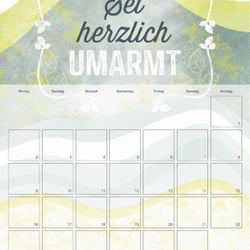 Liebe macht glücklich / Monatskalender